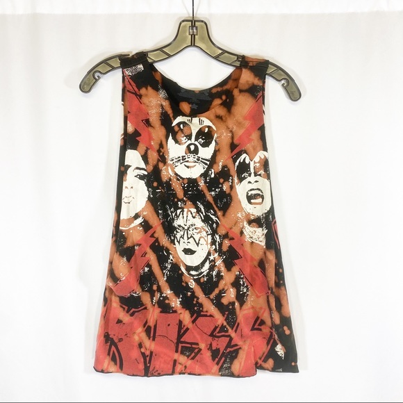 Kiss Tops - SALE! KISS Vintage Tie Dye Distressed Tank